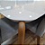 Conjunto de Mesa Donatella Província 8 Cadeiras Megan Natural com Vidro Branco 210x100 Cor Cinza - Imagem 3