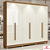 Guarda Roupa Casal 6 Portas 3 Gavetas Kappesberg T580 2.70 Metros Canela /Off White - Imagem 1