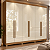 Guarda Roupa Casal 6 Portas 3 Gavetas Kappesberg T580 2.70 Metros Canela /Off White - Imagem 1