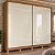 Guarda Roupa Casal 2 Portas 4 Gavetas Kappesberg T583 2.70 Metros Canela /Off White - Imagem 1