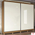 Guarda Roupa Casal 2 Portas 4 Gavetas Kappesberg T583 2.70 Metros Canela /Off White - Imagem 1