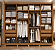 Guarda Roupa Casal 2 Portas 4 Gavetas Kappesberg T583 2.70 Metros Canela /Off White - Imagem 3