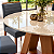 Conjunto de Mesa Celeste 4 Cadeiras 1035 redonda Julia Freijo/Linho Granito - Imagem 2