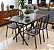 Conjunto de Mesa Ubatuba 4 Cadeiras Metal Tubulares Teixeira 120x76 - Imagem 1