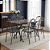 Conjunto de Mesa Topazio 6 Cadeiras Metal Tubulares teixeira 140x76 - Imagem 2