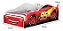 Cama Infantil Solteiro Carros Vermelho Menino Bacaro Bacaro - Imagem 2