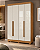 Guarda Roupa Solteiro 4 Portas 2 Gavetas Aramóveis Atacama Cinamomo Off White - Imagem 4