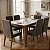 Conjunto de Mesa Suecia 6 Cadeiras Indekes Freijó Off White - Imagem 1