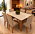 Conjunto de Mesa Suecia 6 Cadeiras Indekes Freijó Off White - Imagem 1
