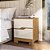 Mesa de Cabeceira Ares Freijó / Off White Moval - Imagem 1