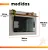 Painel NT1305 e Bancada NT1290 Notável Freijó Trend/Off White Tx - Imagem 9