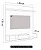 Painel Suspenso Evo 1.36 metros Cinamomo / Off White HB MOVEIS - Imagem 5