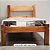 Cama Porteira de Madeira Maciça Solteiro para Colchão 88X188 Cor Imbuia - Imagem 1