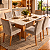 Conjunto de Mesa Apogeu 6 Cadeiras Tessera Off White/amendoa Clean - Imagem 1