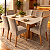 Conjunto de Mesa Apogeu 6 Cadeiras Tessera Off White/amendoa Clean - Imagem 4