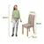 Conjunto de Mesa Apogeu 6 Cadeiras Tessera Off White/amendoa Clean - Imagem 6
