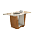 Conjunto de Mesa Apogeu 6 Cadeiras Tessera Off White/amendoa Clean - Imagem 4