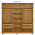 Guarda Roupa Casal Dallas 3 Portas 4 Gavetas Moval Freijó Off White - Imagem 2