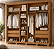 Guarda Roupa Dunas 2,30m com Portas Deslizantes e 4 Gavetas Moval Freijo Off White - Imagem 2