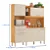 Kit Cozinha Select Demóbile 6 portas 2 gavetas Cinamono Off White - Imagem 3