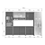 Cozinha Completa Condessa Nesher 5 Peças 100% MDF – Carvalho/Greige MODULADA - Imagem 9