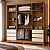 Guarda-Roupa Casal Roma 4 Portas com Espelho – Demóbile Cinamomo Off White - Imagem 2
