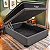 Cama Box Bau Cinza Casal com Colchão Molas Ensacadas Dream Ortobom 138x70x188 - Imagem 1