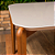 Conjunto de Mesa MADEIRA MACIÇA Donatella Província 6 Cadeiras Megan Bege Natural com Vidro Branco 180x90 - Imagem 8