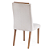Conjunto de Mesa MADEIRA MACIÇA Donatella Província 6 Cadeiras Megan Bege Natural com Vidro Branco 180x90 - Imagem 10