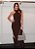 Vestido Midi Cristal Marrom - Imagem 2