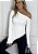 Blusa de Tricot Assimétrica Off White - Imagem 4