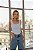 Cropped Corselet Azul Bebê - Imagem 1