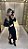 Vestido Midi Botões Preto - Imagem 2