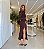 Vestido Midi Botões Marrom - Imagem 3