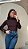 Blusa Marrom Gola Alta - Imagem 2