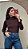 Blusa Marrom Gola Alta - Imagem 1