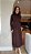Vestido Midi Lily Marrom - Imagem 1