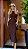 Vestido Midi Marrom Recortes - Imagem 1