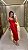 Vestido Peplum Lurex Vermelho - Imagem 1