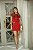 Vestido Transpassado Vermelho Lurex - Imagem 2