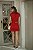 Vestido Transpassado Vermelho Lurex - Imagem 6