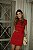 Vestido Transpassado Vermelho Lurex - Imagem 1