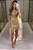 Vestido Transpassado Dourado Lurex - Imagem 1