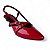 Scarpin Vermelho Verniz Salto Médio Slingback Amélia - Imagem 4