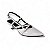 Scarpin Off White Verniz Salto Médio Slingback Amélia - Imagem 2