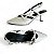 Scarpin Off White Verniz Salto Médio Slingback Amélia - Imagem 3