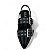 Sapatilha Slingback Preto Bico Fino Luiza - Imagem 4