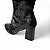 BOTA CANO LONGO CROCO SALTO BLOCO PRETO EVA - Imagem 4