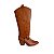 BOTA FEMININA 2 EM 1 COUNTRY CANO LONGO CARAMELO - Imagem 1