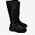 Bota Montaria Feminina Naomi Napa Preto – Estilo Biker Boot 2 em 1 com Enfeite Removível - Imagem 1